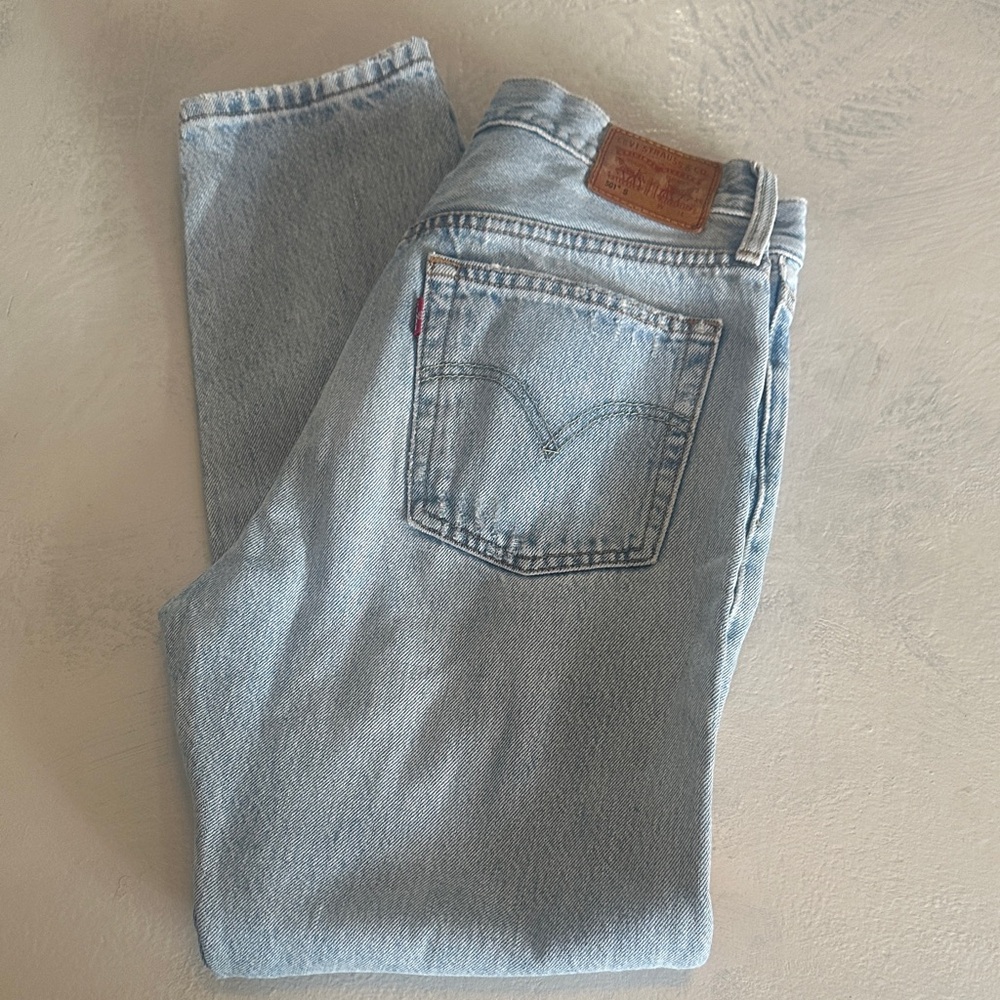 ❤️👖Levi's Women's Light Blue 501 Original Skinny Jeans